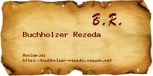 Buchholzer Rezeda névjegykártya